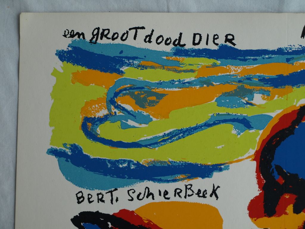 Karel Appel : Zeefdruk , Een groot dood dier – Holland Festival 1963  kopen? Bied vanaf 50!