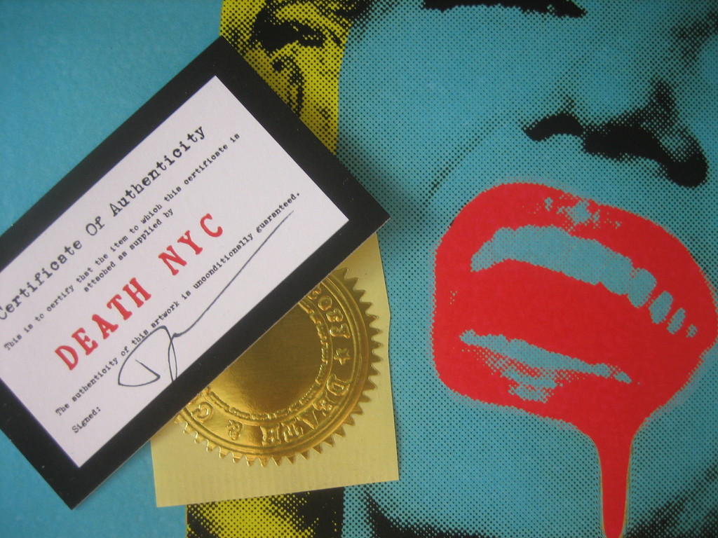 DEATH NYC Limited Edition Art print Graffiti Signed "Monroe Blue Drip" Rare (S) kopen? Bied vanaf 1!