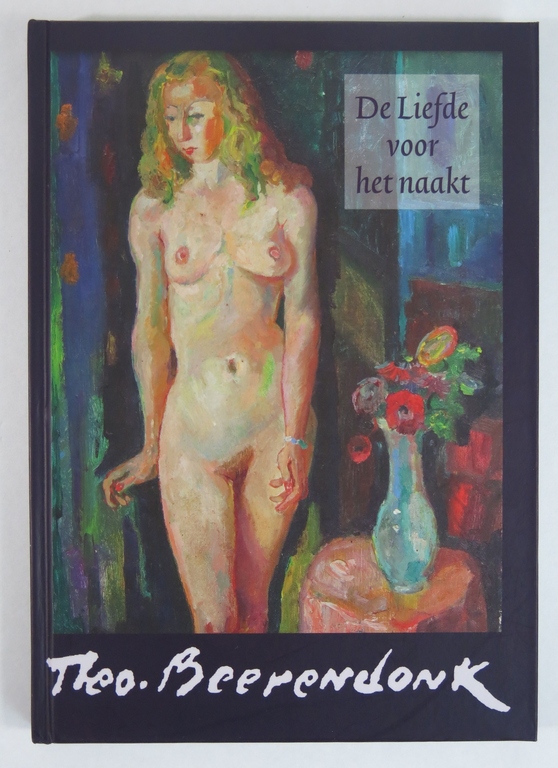 Theo Beerendonk: Ets, Naakt staand tegen gedecoreerde achtergrond, incl. boek kopen? Bied vanaf 100!