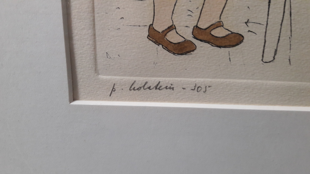 P. Holstein , gesigneerd , wie der tag vorbei geht  kopen? Bied vanaf 75!