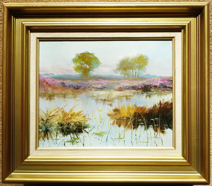 Franse school - Landschap in de lente, olieverf op doek (mooi ingelijst) kopen? Bied vanaf 1!