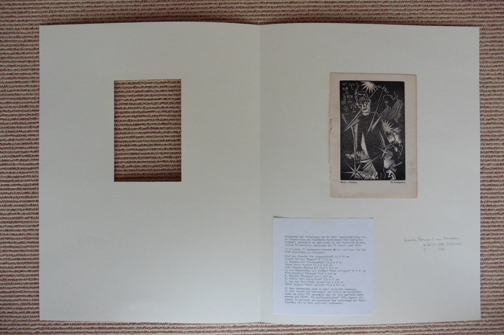 Wout van Heusden,De propagandist, houtsnede, 1927 kopen? Bied vanaf 1!