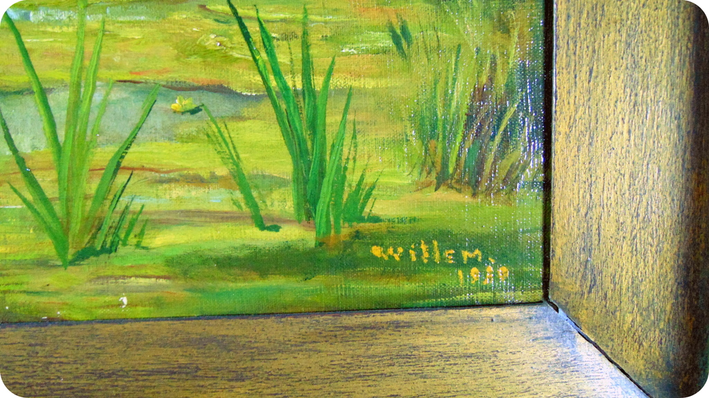 Koeien in polderlandschap, gesigneerd Willem 19?8, olieverf op doek. kopen? Bied vanaf 150!