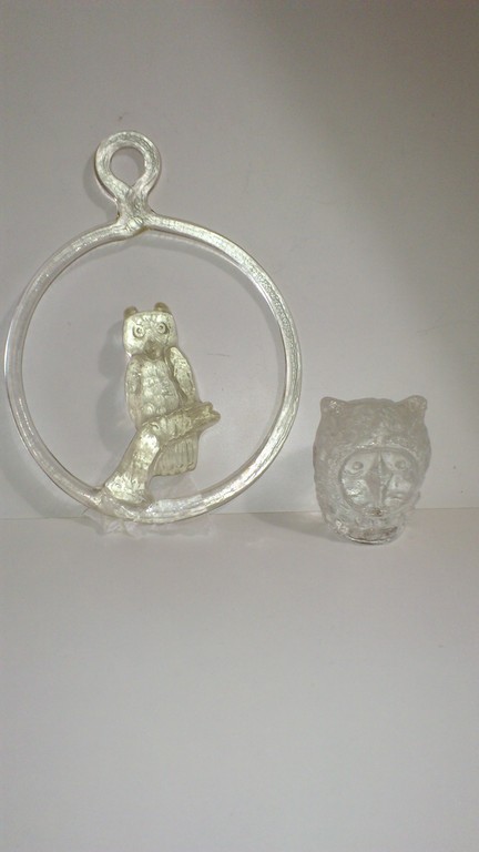 Pukeberg zweden 2 zware glazen uilen kopen? Bied vanaf 15!