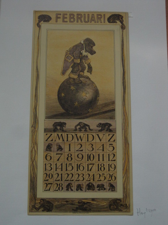 Magnifieke 1906 Litho Th. v Hoytema (1863) Baviaan (kalender going to the Zoo) kopen? Bied vanaf 1!
