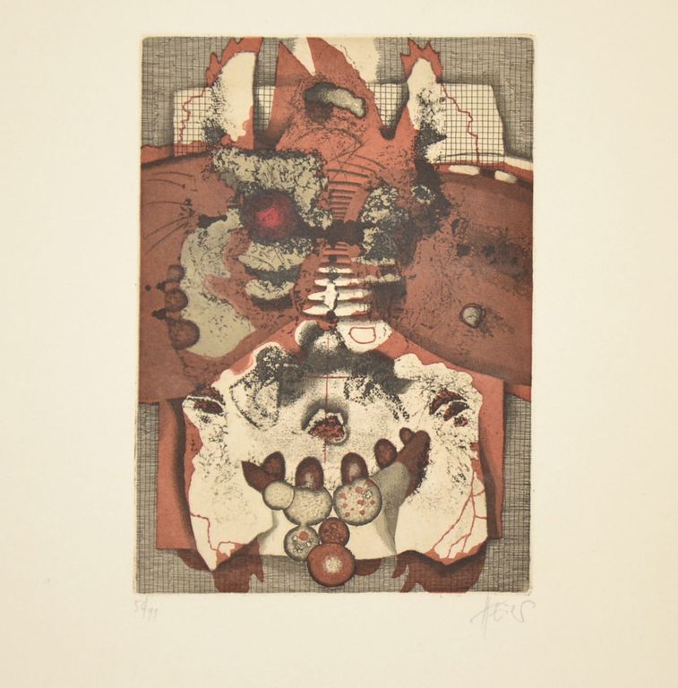 Mooie ets van onbekende kunstenaar. kopen? Bied vanaf 1!