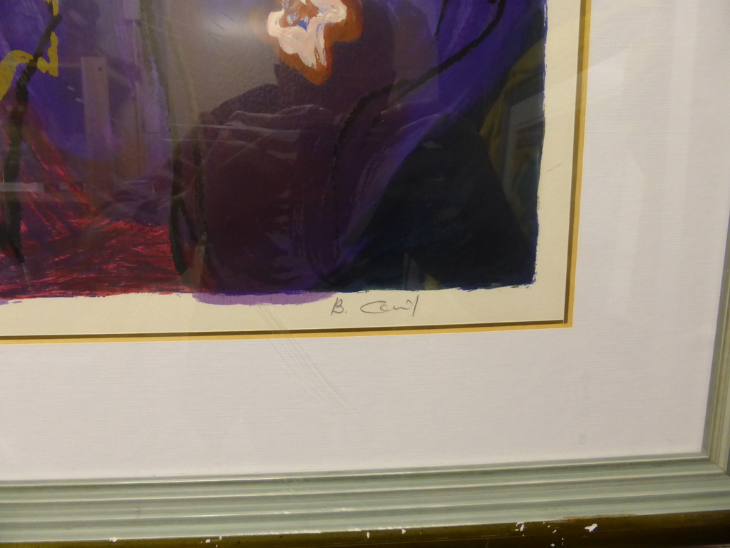 Bracha Guy, heel mooie en grote zeefdruk; In delen bewerkt. kopen? Bied vanaf 95!