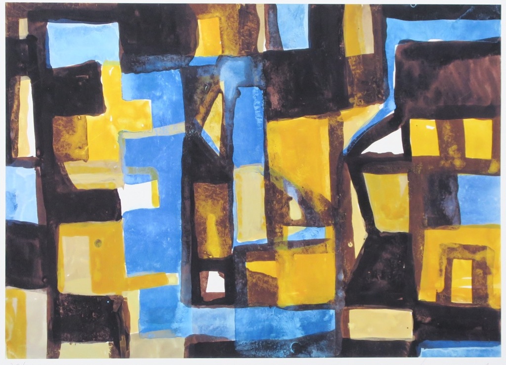 Theo Kuijpers: Giclee, Zonder titel (geel) kopen? Bied vanaf 1!