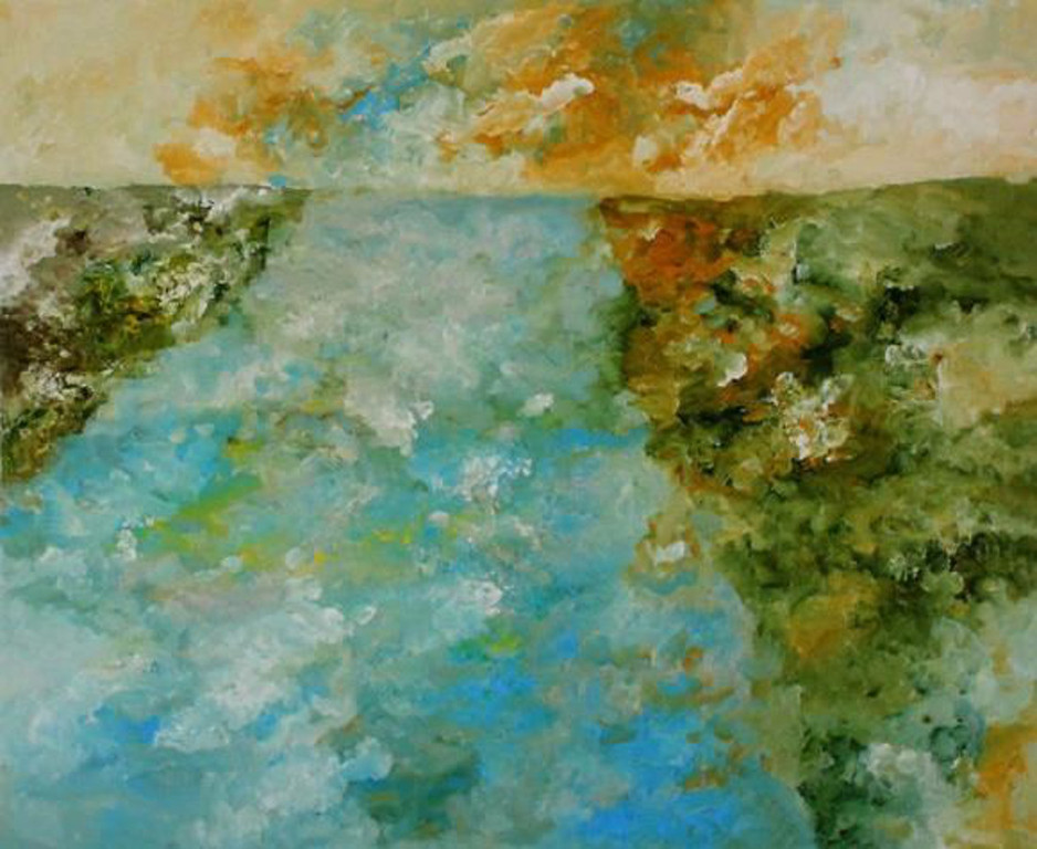 Armando. - Der Fluss- Giclee op katoenpapier. 2016. Handgesigneerd. verkocht voor € 149!