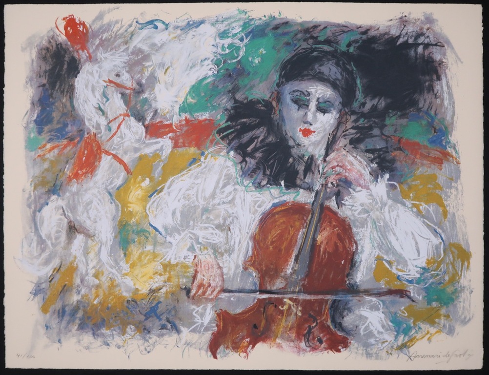 Annemarie de Groot: Litho, Pierrot kopen? Bied vanaf 35!