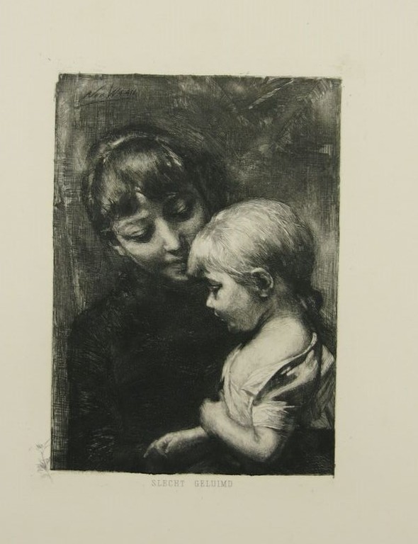 Nicolaas van der Waay: Ets, Slecht geluimd kopen? Bied vanaf 1!