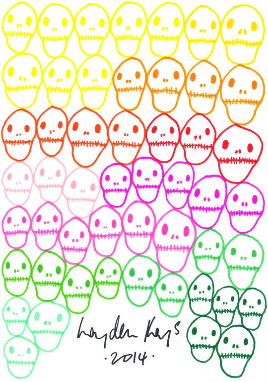 Hayden Kays, 2 originele "pen & ink" tekeningen, "Dead Pretty", "zonder titel" kopen? Bied vanaf 650!