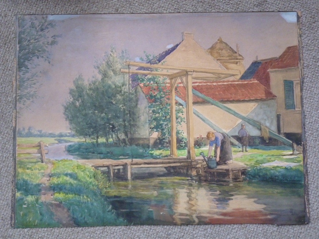 Boerin bij ophaalbruggetje kopen? Bied vanaf 190!