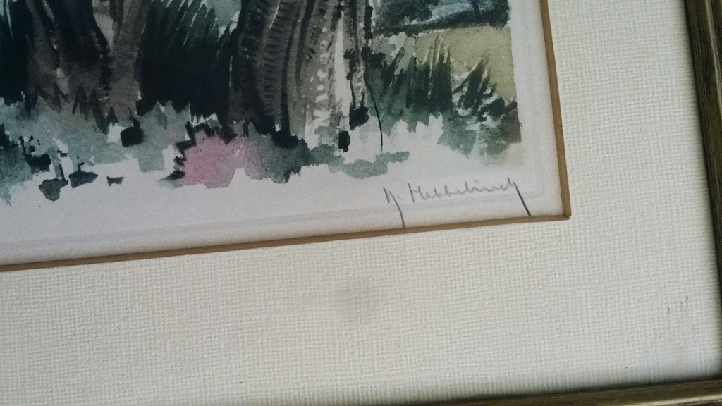 Roger Hebbelinck, Kleurenets, Dorpsgezicht - Villages en Flandres. kopen? Bied vanaf 35!