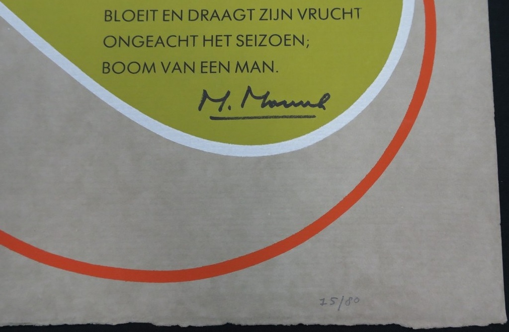 César Domela (De Stijl) - dubbel handgesigneerde zeefdruk met gedicht kopen? Bied vanaf 125!