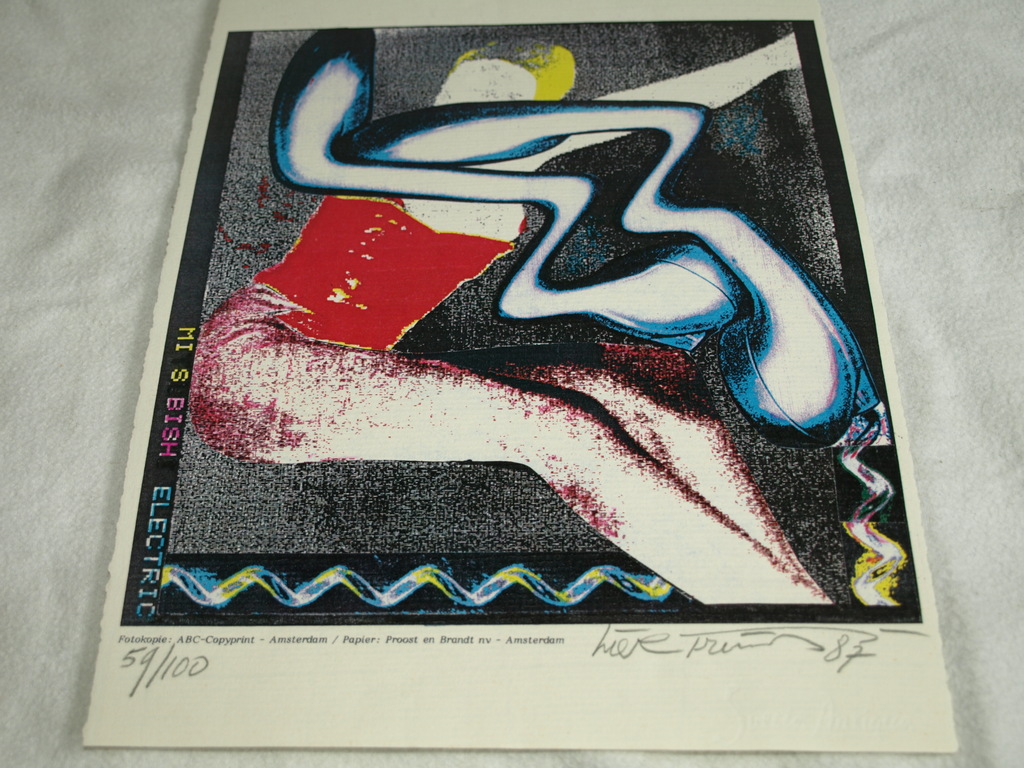 LIEVE PRINS – Copy-art – Mis Bish Electric – Gesigneerd – 1987 - oplage 100 ex. kopen? Bied vanaf 1!