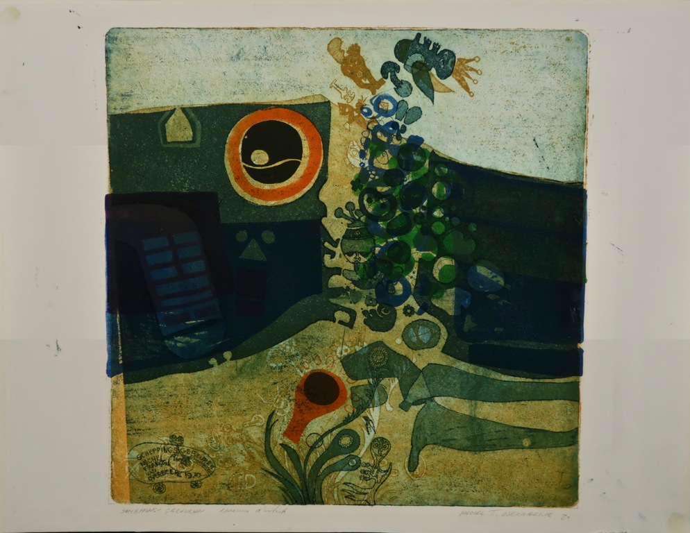 Michel van Overbeeke: Ets, Scheppings gebeuren verkocht voor € 50!