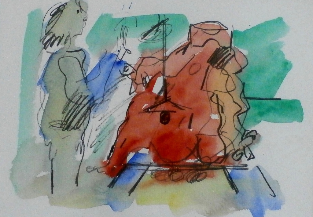 Jan Sierhuis - ingelijste handingekleurde litho - 1974 kopen? Bied vanaf 1!