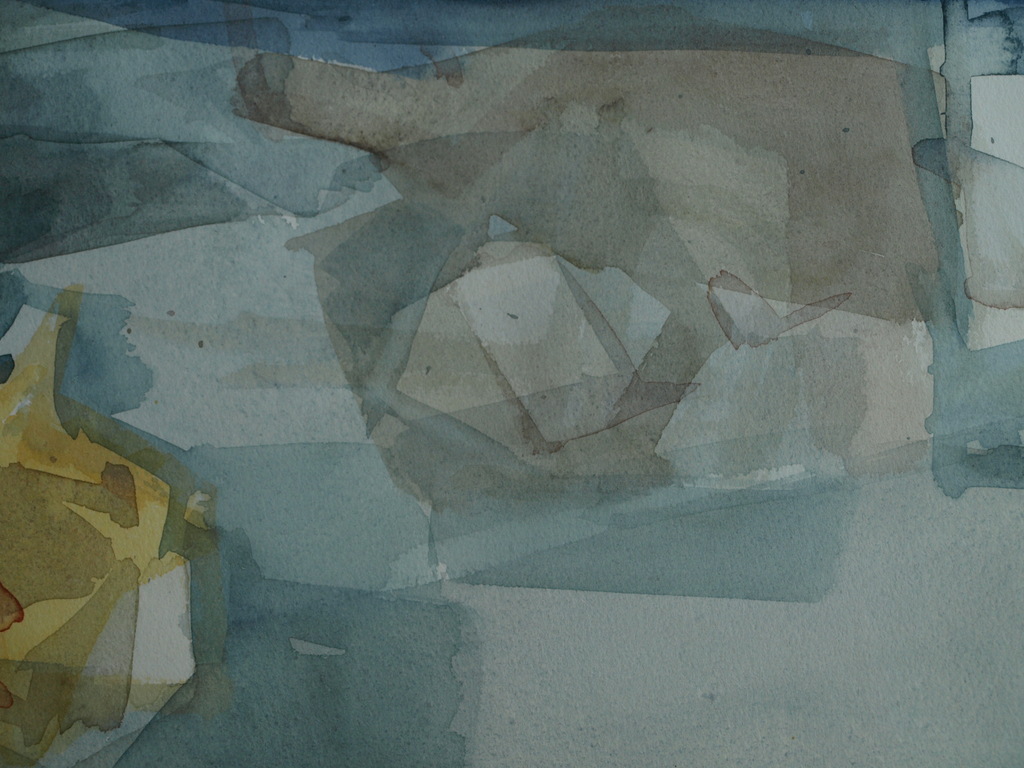 Theodoor Heynes : Aquarel , Stilleven met bord, servet, wijnfles en fruit - 1965 kopen? Bied vanaf 1!