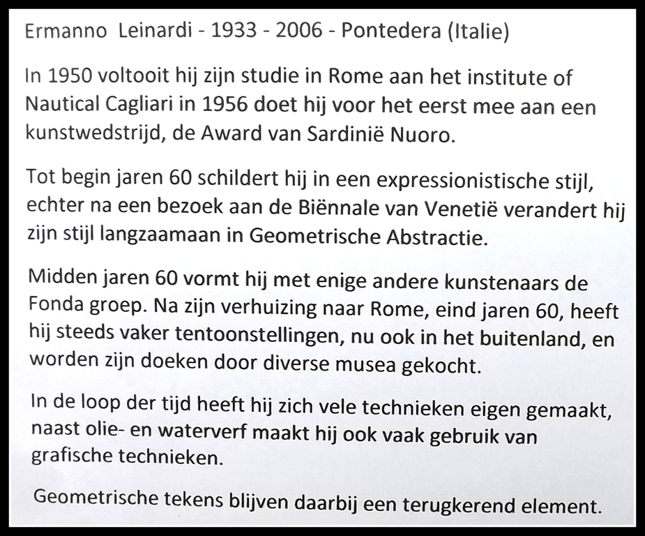 Ermanno Leinardi - 3 abstracte geometrische gesigneerde litho's - 1985 kopen? Bied vanaf 1!