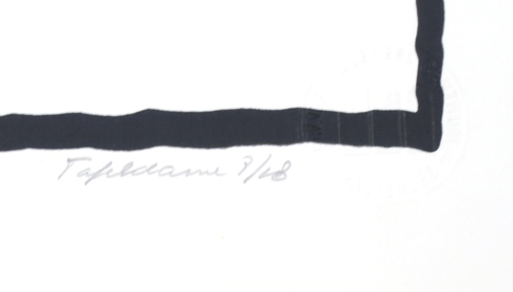 Heinz Falke: Zeefdruk, Tafeldame kopen? Bied vanaf 20!