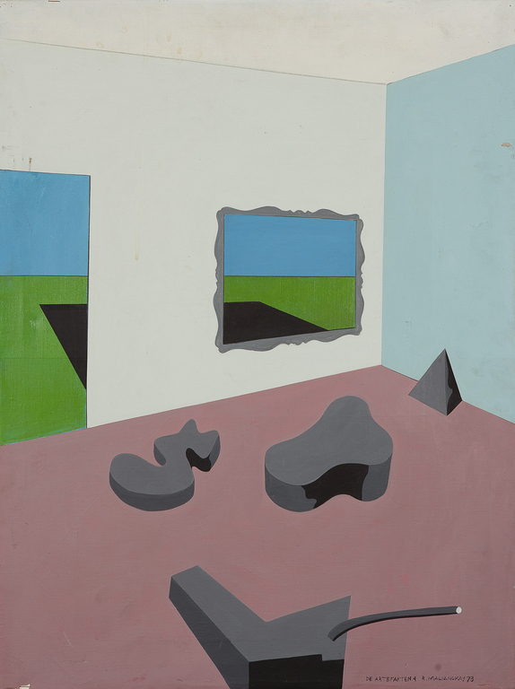 Rudolf Maliangkay - Acrylverf op doek - De Artefacten 4 kopen? Bied vanaf 13!