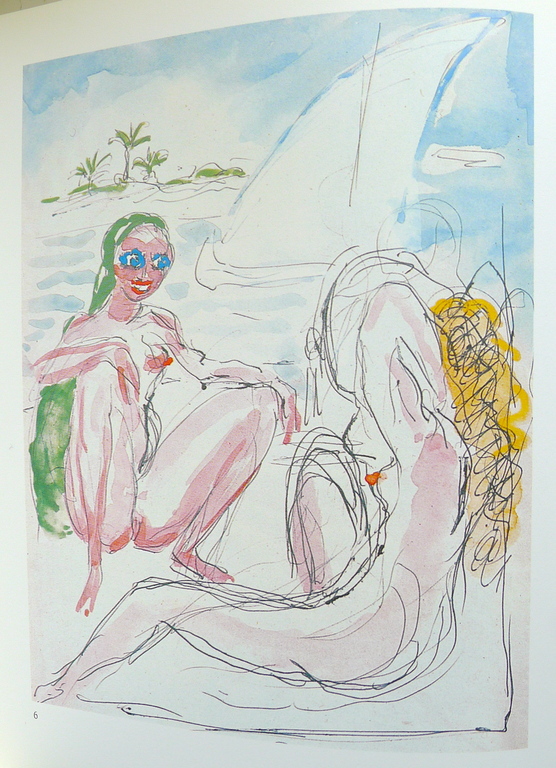 Kees van Dongen  een houtgravure  naar aquarel uit 1001 nacht, 1955 . Ingelijst. kopen? Bied vanaf 45!