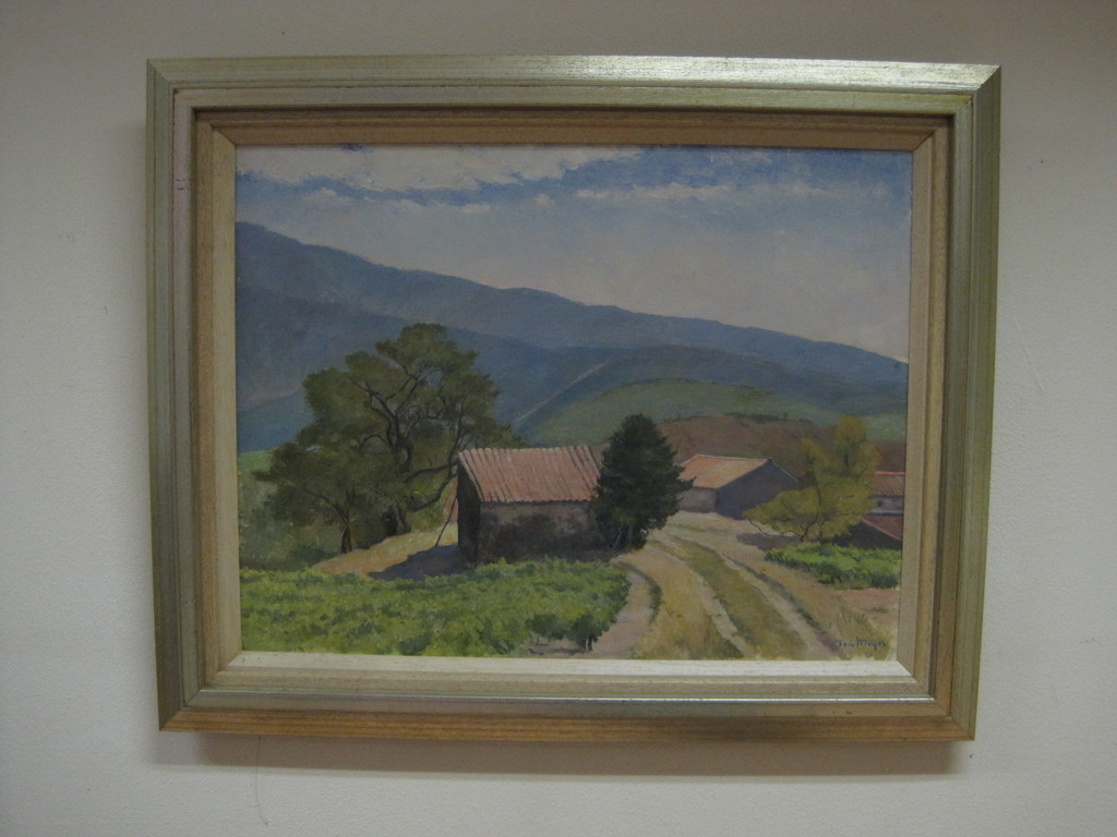 Ton Meyer 1892-1984 olieverf "Frankrijk Auvergne landschap" ca. 1950 kopen? Bied vanaf 1!