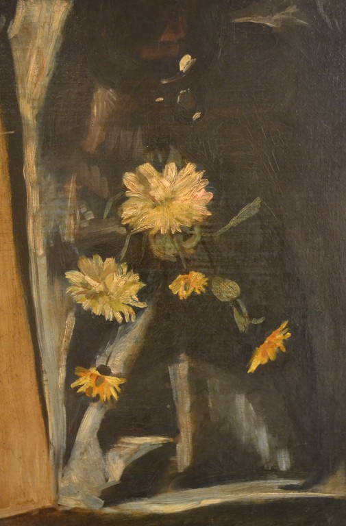 Onbekende kunstenaar (20ste eeuw): Marouflage, Impressionistisch bloemstilleven kopen? Bied vanaf 1!