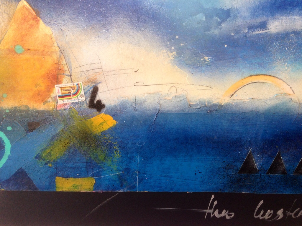 Theo koster,  gemengde techniek , waterland kopen? Bied vanaf 1!