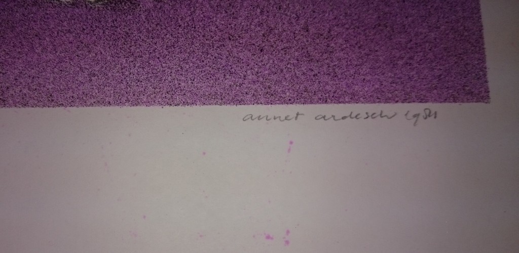 Annet Ardesch,zeefdruk,Terugblik kopen? Bied vanaf 15!