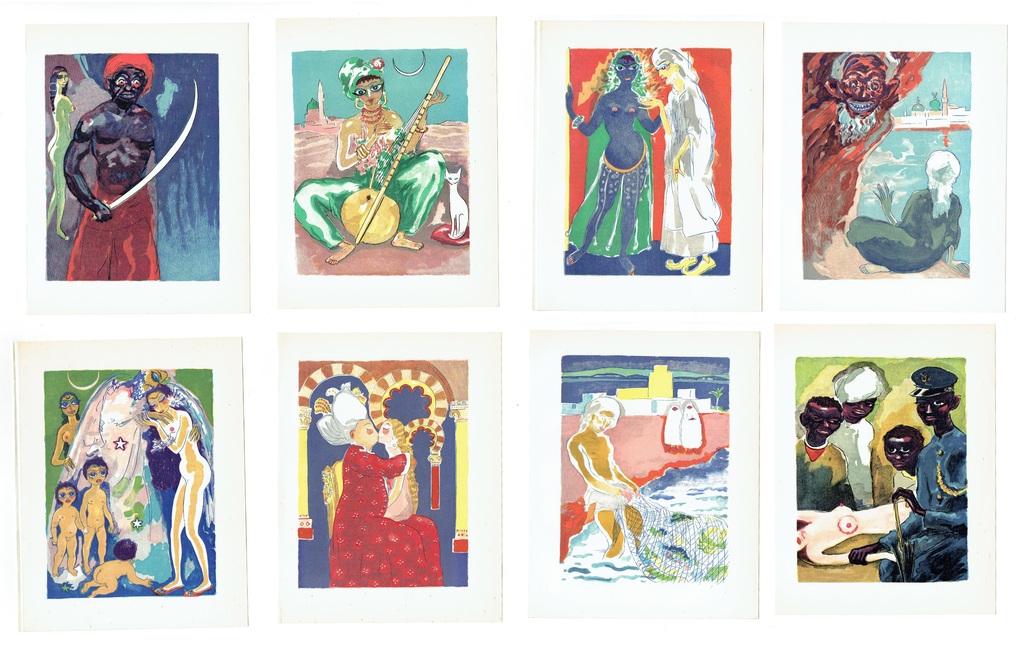 Kees van Dongen-36 Gravures uit Le Livre des Mille et Une Nuits  verkocht voor € 300!