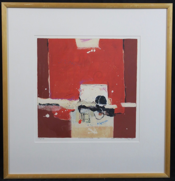 Ron van der Werf: Zeefdruk, Assemble II - Ingelijst kopen? Bied vanaf 35!