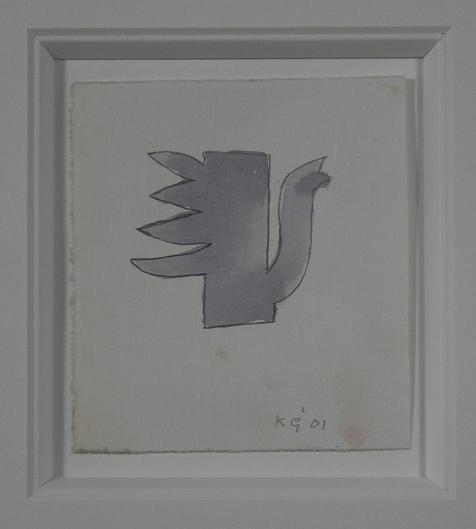 Klaas Gubbels, tekening/aquarel, een Theepot verkocht voor € 150!