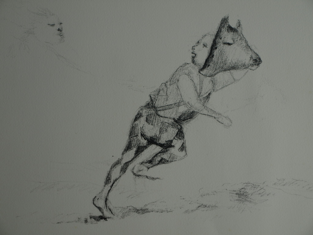 Han Mes : Litho – Voortvluchtend – Gesigneerd – ca 1965 – Prent 190 kopen? Bied vanaf 1!