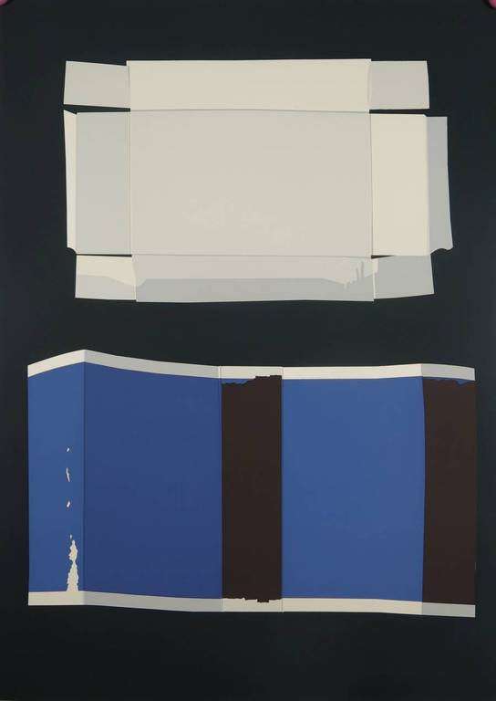 Lode Pemmelaar: Zeefdruk, Uitgevouwen luciferdoosje kopen? Bied vanaf 70!