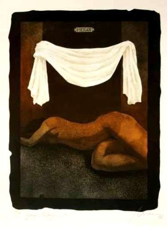 Manuel Menan, ets uit 1977, oplage 18 /30, De ets is in goede conditie kopen? Bied vanaf 1!