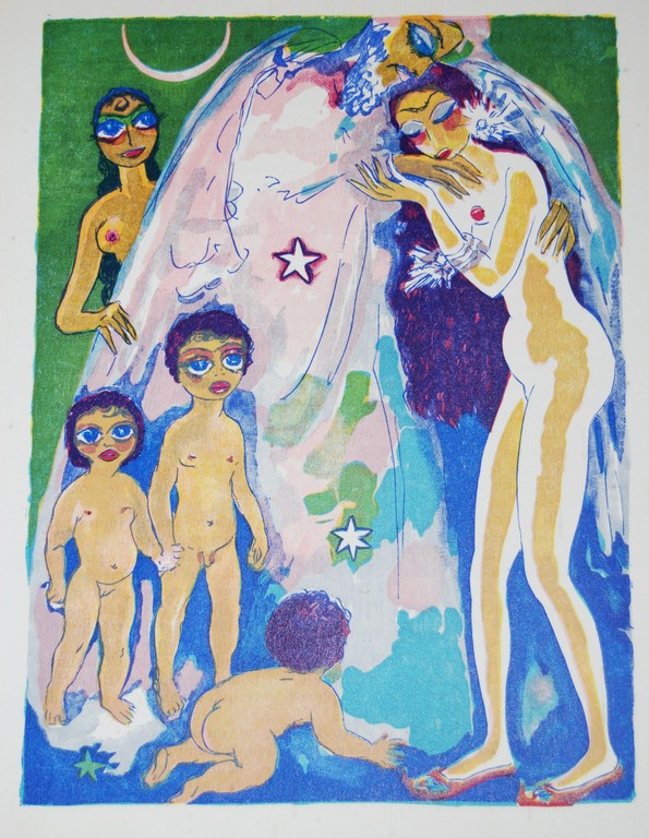 Kees van Dongen, Houtgravure uit Mille Nuits et un Nuit 1955 verkocht voor € 60!