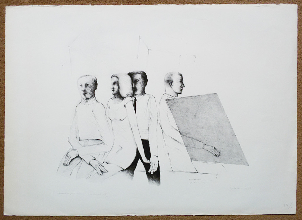 Kees Spermon - Conversation piece grey, zeefdruk kopen? Bied vanaf 1!
