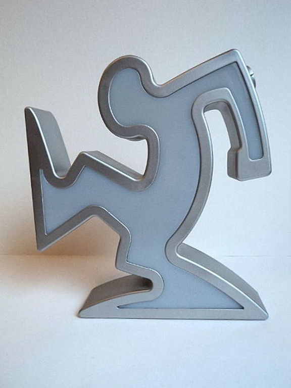 Osvaldo Cavandoci - Design lamp - Cartoon figuur 'La Linea' - veelkleurig licht kopen? Bied vanaf 1!