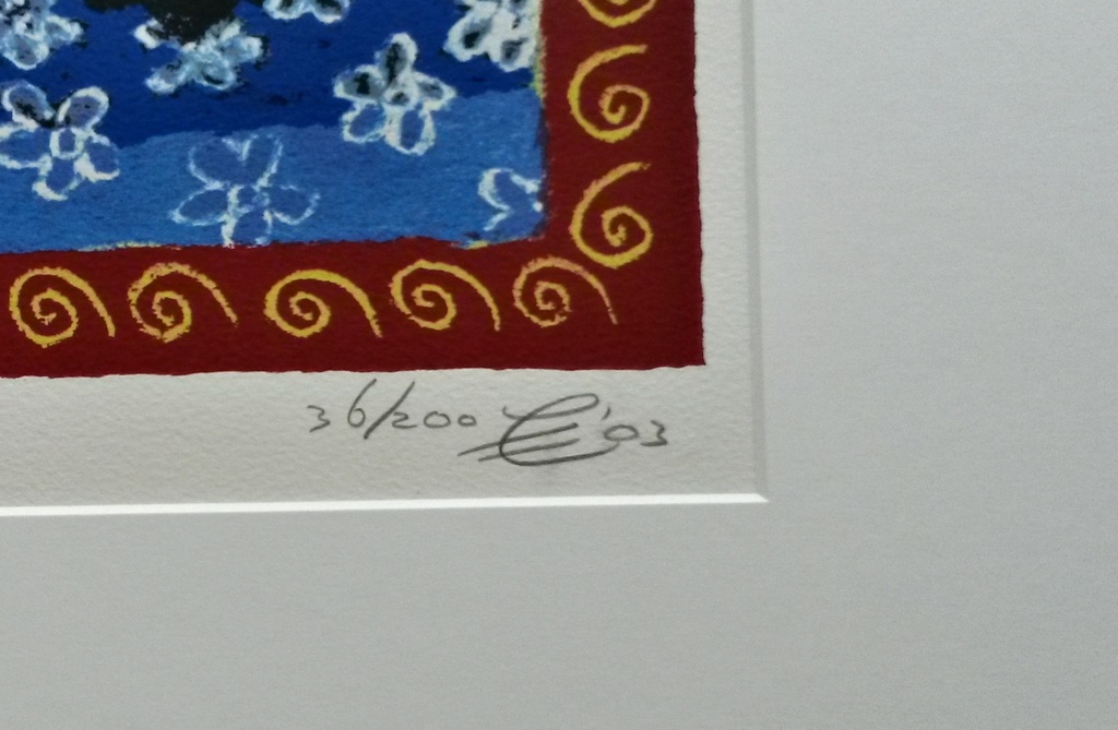 Jacques Tange - zeefdruk - Dinner-tango - ingelijst kopen? Bied vanaf 70!