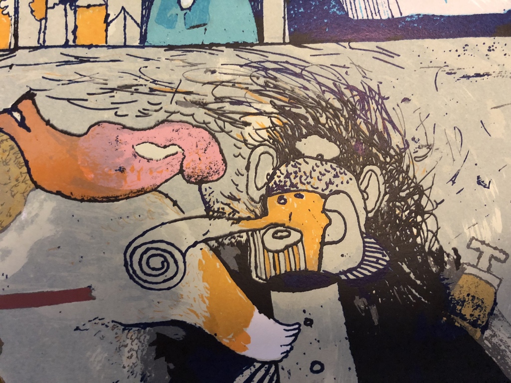 Michel van Overbeeke - Zeefdruk: The Flute 64,5 x 49,5 cm Met passepartout kopen? Bied vanaf 1!