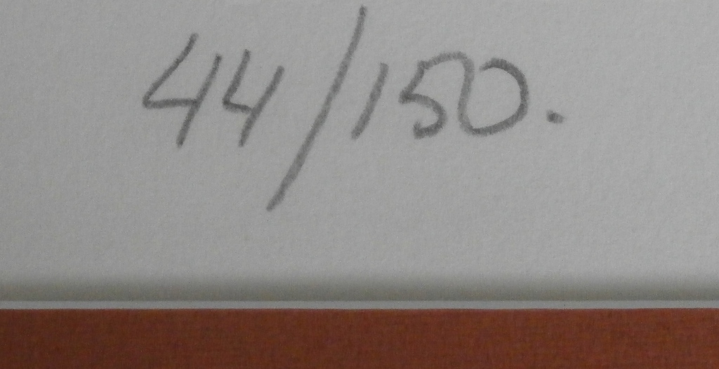 Nic Jonk - ingelijste zeefdruk: vrouwelijk naakt - 15 jaar beeldentuin Nic Jonk  kopen? Bied vanaf 80!