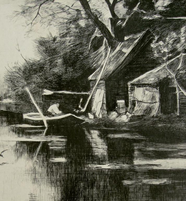 F.J. van Rossum du Chattel - La Tourbière - gravé par Charles Legrand kopen? Bied vanaf 25!