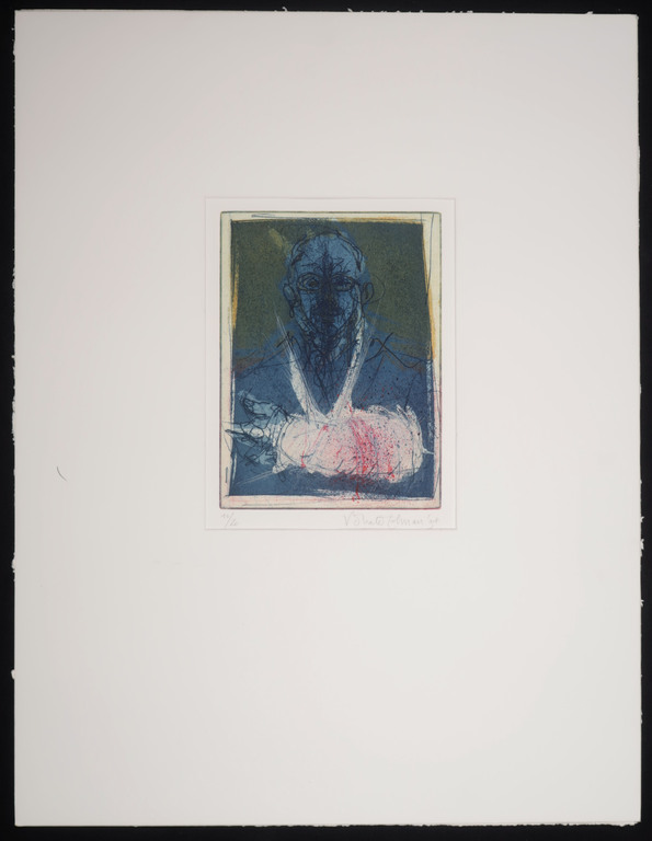 Ronald Tolman: Ets, Portret kopen? Bied vanaf 100!