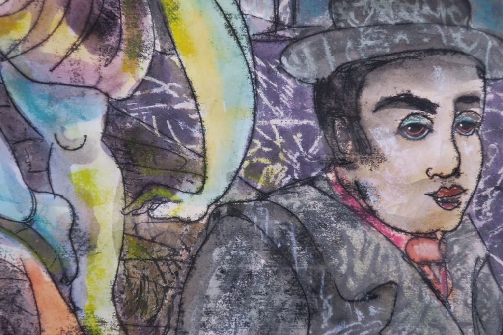 Franca Muller Jabusch: Gouache, Zonder titel - Ingelijst kopen? Bied vanaf 35!