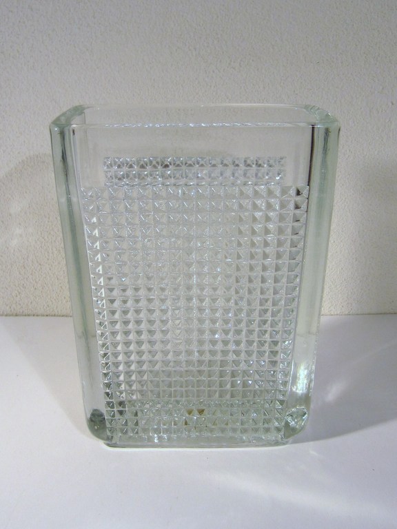 Frantisek Vizner - Geometrische vaas 1964 - SKLO Union - Glaskunst Tsjechië kopen? Bied vanaf 1!