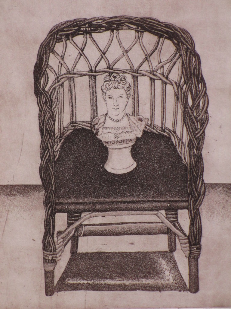 Arja van den Berg, Borstbeeld op stoel, Ets kopen? Bied vanaf 1!