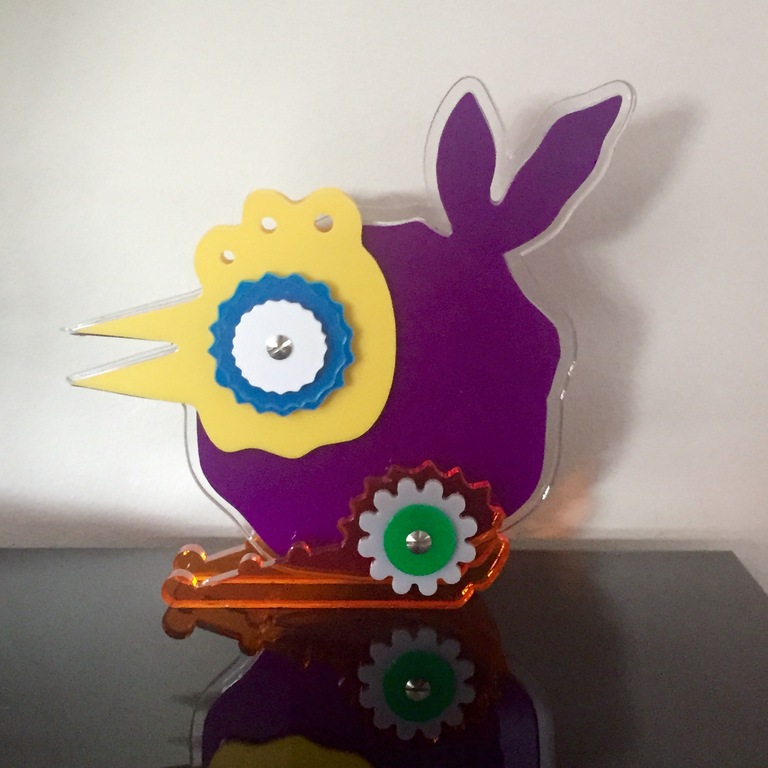 COBART by AD VAN HASSEL - kleurrijke 3d sculpture Freebird kopen? Bied vanaf 1!