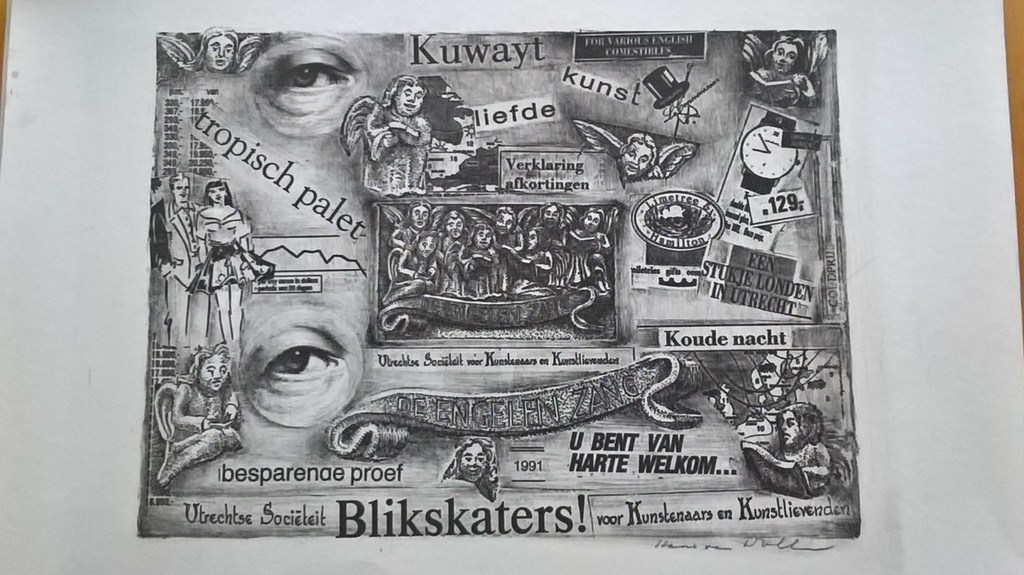 Hans van Dokkum, litho, Blikskaters kopen? Bied vanaf 20!